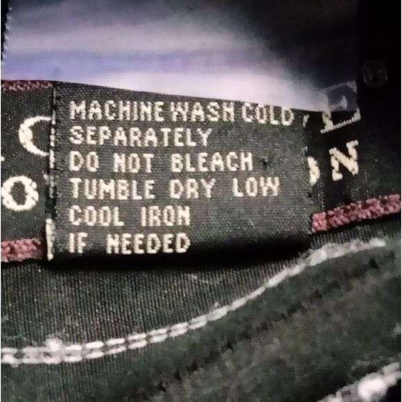 Collection B Black and White Casual Button Down Shirt - Picture 4 of 4